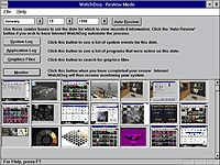 Internet WatchDog Screen - Review Mode / Snapshots